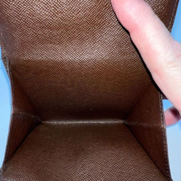 Louis Vuitton Brown Damier Ebene Elise Wallet Double Snap - Picture 3 of 12